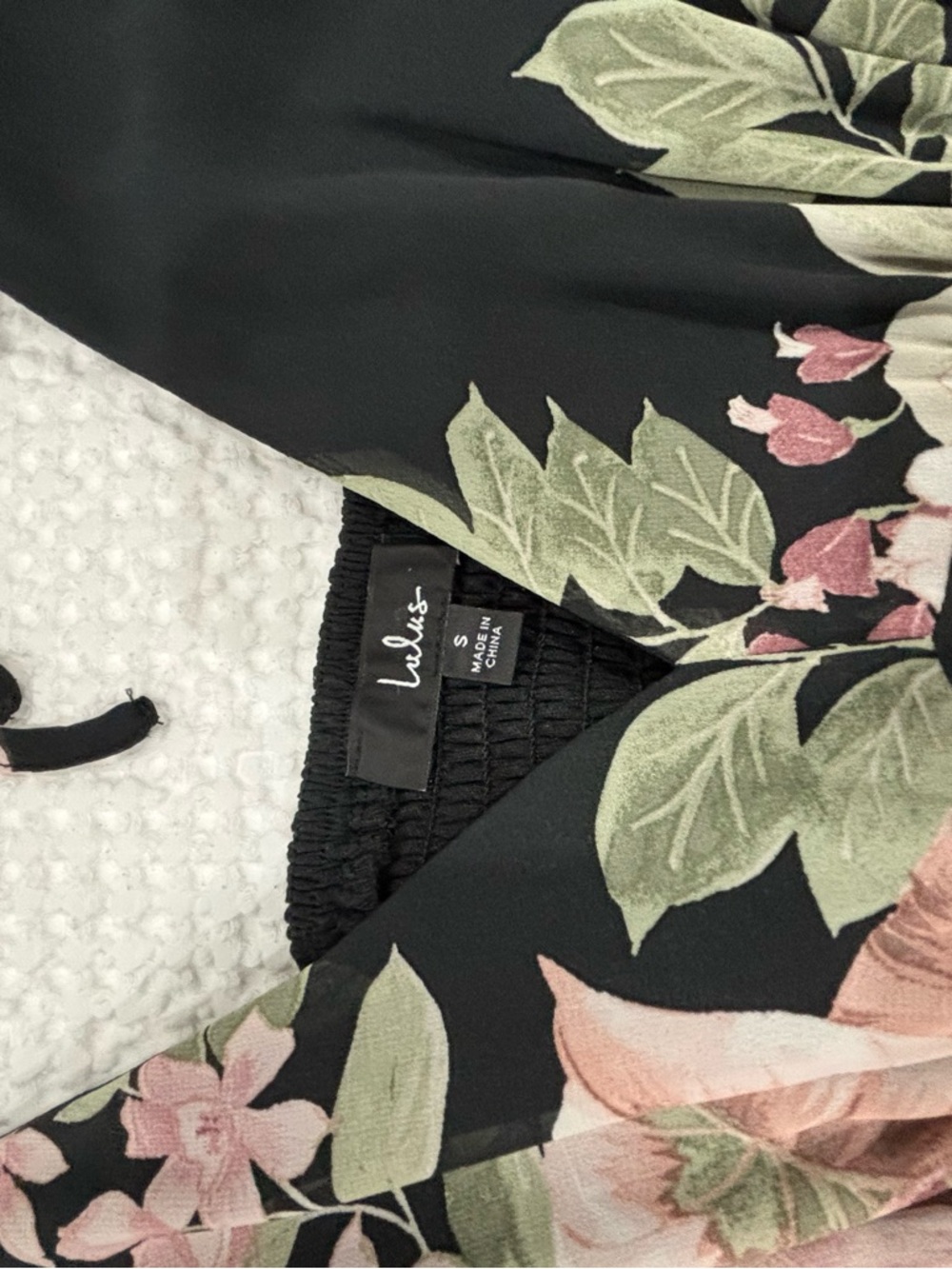 Lulu's Black Maxi Dress with Pink & Green Floral Print - Picture 6 of 6